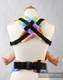 Nosidełko Ergonomiczne z tkaniny żakardowej 100% bawełna , Toddler Size, TĘCZOWE GWIAZDKI - Druga Generacja #babywearing