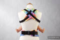 Ergonomic Carrier, Toddler Size, jacquard weave 100% cotton - RAINBOW STARS - Second Generation #babywearing