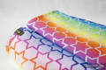 Baby Wrap, Jacquard Weave (100% cotton) - Rainbow Stars - size S #babywearing