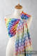Bandolera de anillas, tejido Jacquard (100% algodón) - con plegado simple - RAINBOW STARS - long 2.1m #babywearing