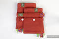 Drool Pads & Reach Straps Set, (60% cotton, 40% polyester) - BURNT ORANGE DIAMOND #babywearing