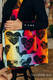 Bolso hecho de tejido de fular (100% algodón) - LOVKA RAINBOW DARK - talla estándar 37 cm x 37 cm #babywearing