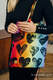 Bolsa de la compra hecho de tejido de fular (100% algodón) - LOVKA RAINBOW DARK #babywearing