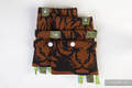 Drool Pads & Reach Straps Set, (60% cotton, 40% polyester) - COPPER TIGER #babywearing