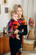 LennyHybrid Half Buckle Carrier, Standard Size, jacquard weave 100% cotton - LOVKA RAINBOW DARK #babywearing