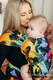 Porte-bébé LennyHybrid Half Buclke, taille standard, jacquard, 100% coton - LOVKA RAINBOW DARK #babywearing