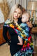 Żakardowa chusta do noszenia dzieci, bawełna - LOVKA TĘCZOWA DARK - rozmiar L #babywearing