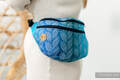 Waist Bag made of woven fabric, size large (100% cotton) - TANGLED - BLUE REED #babywearing