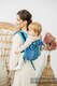 Lenny Buckle Onbuhimo baby carrier, standard size, jacquard weave (100% cotton) - TANGLED - BLUE REED #babywearing