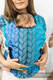 LennyHybrid Half Buckle Carrier, Standard Size, jacquard weave 100% cotton - TANGLED - BLUE REED #babywearing