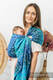 Sling, jacquard (100 % coton) - avec épaule sans plis - TANGLED - BLUE REED - standard 1.8m #babywearing