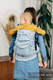 Nosidełko LennyPreschool  z tkaniny żakardowej 100% bawełna, rozmiar preschool - DECO - PLATINUM BLUE #babywearing