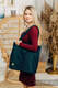Shoulder bag made of wrap fabric (100% cotton) - PEACOCK'S TAIL - QUANTUM - standard size 37cmx37cm #babywearing