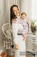 Mochila LennyHybrid Half Buckle, talla estándar, tejido jaqurad 100% algodón - MAGNOLIA #babywearing