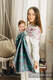 Żakardowa chusta kółkowa do noszenia dzieci, 100% bawełna, ramię bez zakładek - MAGNOLIA - standard 1.8m #babywearing