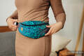 Riñonera hecha de tejido de fular (100% algodón) - FLORES - DIVE #babywearing