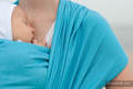 Baby Sling, Diamond Weave, 100% cotton - Turquoise Diamond - size L #babywearing
