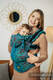 LennyGo Ergonomic Carrier, Baby Size, jacquard weave 100% cotton - FLORES - DIVE #babywearing