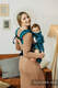 Mochila LennyUpGrade, talla estándar, tejido jaqurad 100% algodón - FLORES - DIVE #babywearing