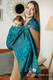 Ringsling, Jacquard Weave (100% cotton), with gathered shoulder - FLORES - DIVE - standard 1.8m #babywearing