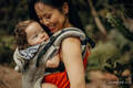 LennyGo Ergonomic Carrier, Baby Size, jacquard weave, (50% cotton, 50% bamboo viscose) - ENCHANTED NOOK - MARIGOLD #babywearing