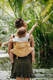 Nosidło Klamrowe ONBUHIMO z tkaniny żakardowej (100% wiskoza bambusowa), rozmiar Standard - WOLNY DUCH - AURUM #babywearing