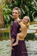 LennyGo Porte-bébé ergonomique, taille bébé, jacquard (100% Viscose de bambou), WILD SOUL - AURUM #babywearing