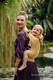 Nosidełko Ergonomiczne LennyGo z tkaniny żakardowej (100% wiskoza bambusowa) rozmiar Toddler - WOLNY DUCH - AURUM #babywearing