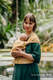Porte-bébé LennyHybrid Half Buclke, taille standard, jacquard, 100% Viscose de bambou - WILD SOUL - AURUM #babywearing