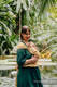 Mochila LennyHybrid Half Buckle, talla estándar, tejido jaqurad (100% viscosa de bambú) - WILD SOUL - AURUM #babywearing