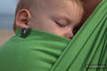 Chusta do noszenia dzieci, tkana splotem diamentowym, bawełna - Zielony Diament -  rozmiar XL (drugi gatunek) #babywearing