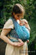 Żakardowa chusta do noszenia dzieci, 100% wiskoza bambusowa - PAWI OGON - SEA ANGEL - rozmiar M #babywearing