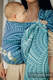 Bandolera de anillas, tejido Jacquard (100% algodón) - con plegado simple - PEACOCK'S TAIL - HEYDAY  - standard 1.8m #babywearing