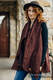 Cardigan long - taille S/M - BIG LOVE - AUBURN (54% Coton, 35% Soie tussah, 9% Polyester, 2% Elastan) #babywearing