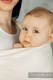 Chusta kółkowa do noszenia dzieci, tkana splotem jodełkowym, bawełna, ramię bez zakładek - MAŁA JODEŁKA LUCE - standard 1.8m #babywearing