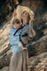 Marsupio LennyUpGrade, misura Standard, tessitura jacquard, (100% lino) - LOTUS - BLUE #babywearing