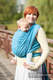 Baby Wrap, Jacquard Weave (100% cotton) - ZIGZAG TURQUOISE & PURPLE  - size S #babywearing