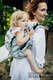 Lenny Buckle Onbuhimo baby carrier, preschoolsize, jacquard weave (100% linen) - VIRIDIFLORA - ASH  #babywearing