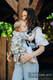 Marsupio LennyUpGrade, misura Standard, tessitura jacquard, (100% lino) - VIRIDFLORA - ASH  #babywearing