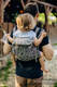 Lenny Buckle Onbuhimo baby carrier, toddler size, jacquard weave (100% linen) - ENCHANTED NOOK - COCOA  #babywearing
