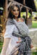 Fascia portabebè, tessitura Jacquard (100% lino) - ENCHANTED NOOK - COCOA - taglia XS #babywearing