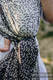 Baby Wrap, Jacquard Weave (100% linen) - ENCHANTED NOOK - COCOA - size M #babywearing