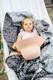 Baby Wrap, Jacquard Weave (100% linen) - ENCHANTED NOOK - COCOA - size S #babywearing