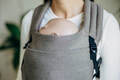 LennyLight Carrier, Standard Size, broken-twill weave 100% cotton - PORCELAIN GREY  #babywearing