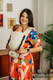 Porte-bébé LennyLight, taille standard, sergé brisé (55% coton, 45% lin) - MARZIPAN #babywearing