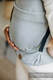 Mochila LennyLight, talla estándar, tejido herringbone 100% algodón - LITTLE HERRINGBONE GRIS #babywearing