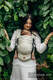 Nosidełko LennyLight z tkaniny żakardowej 100% Len, rozmiar standard - LOTOS - NATURALNY  #babywearing