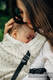 Nosidełko LennyLight z tkaniny żakardowej 100% Len, rozmiar standard - LOTOS - NATURALNY  #babywearing