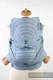 MEI-TAI carrier Toddler, jacquard weave - 100% cotton - with hood, PEACOCK'S TAIL #babywearing