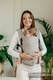 Mochila LennyLight, talla estándar, tejido de espiga 100% algodón - LITTLE HERRINGBONE ALMOND  #babywearing